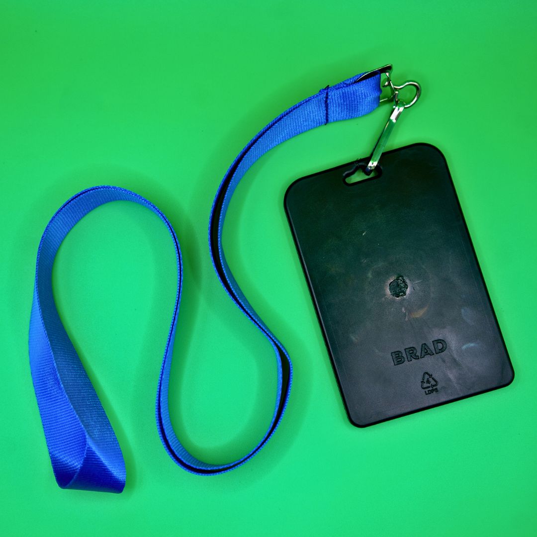 Recycled Plastic Lanyard Card Holder