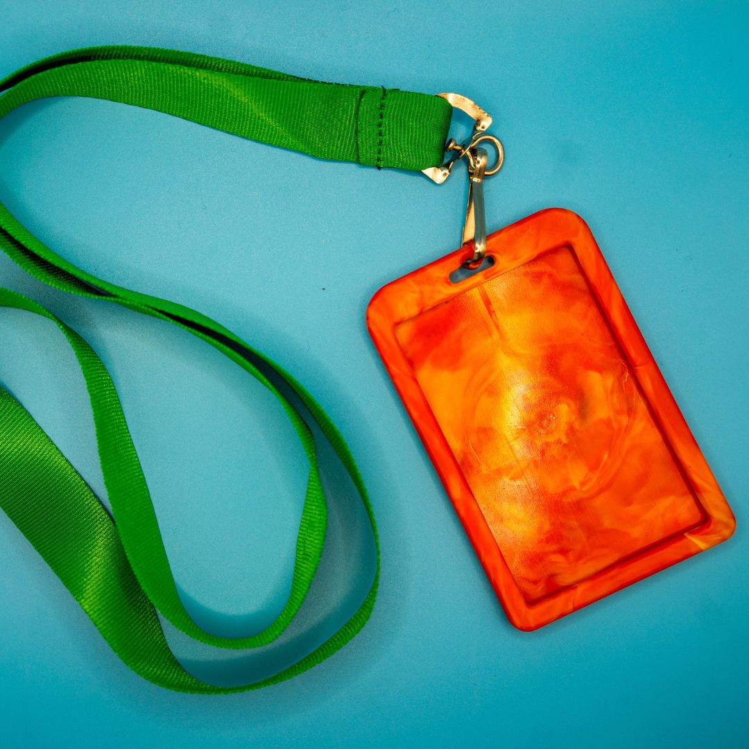 Recycled Plastic Lanyard Card Holder