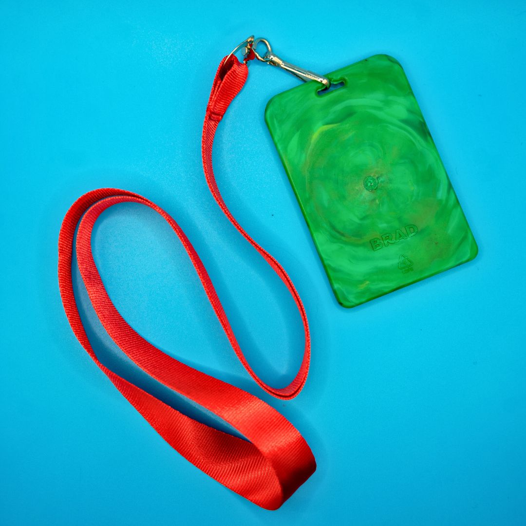 Recycled Plastic Lanyard Card Holder