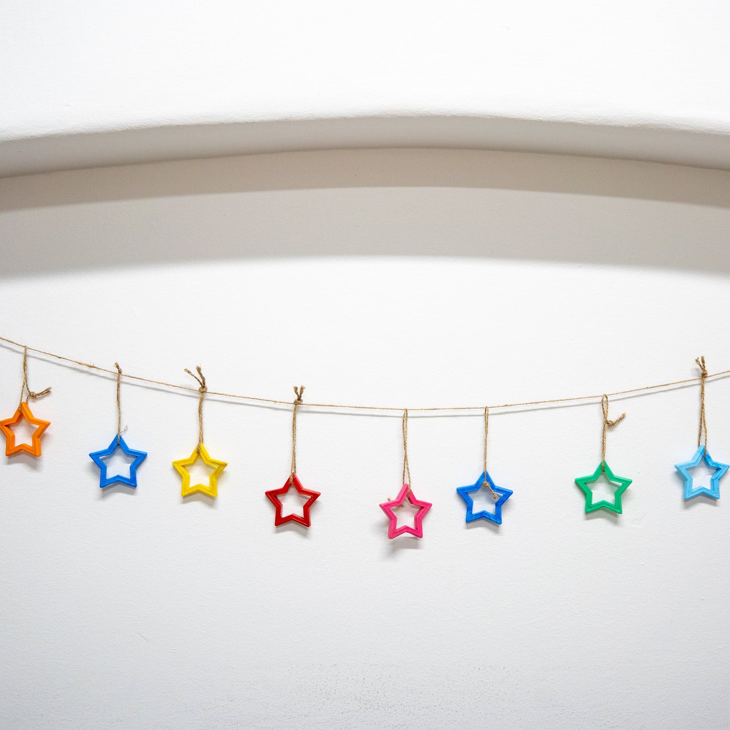 Recycled Plastic Star Garland