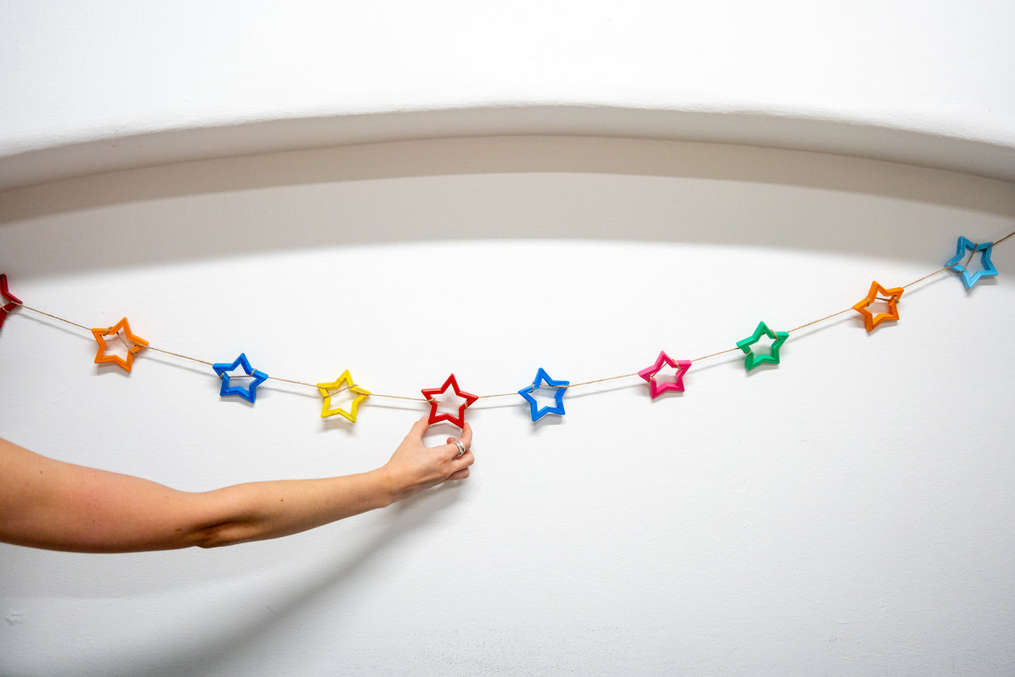 Recycled Plastic Star Garland
