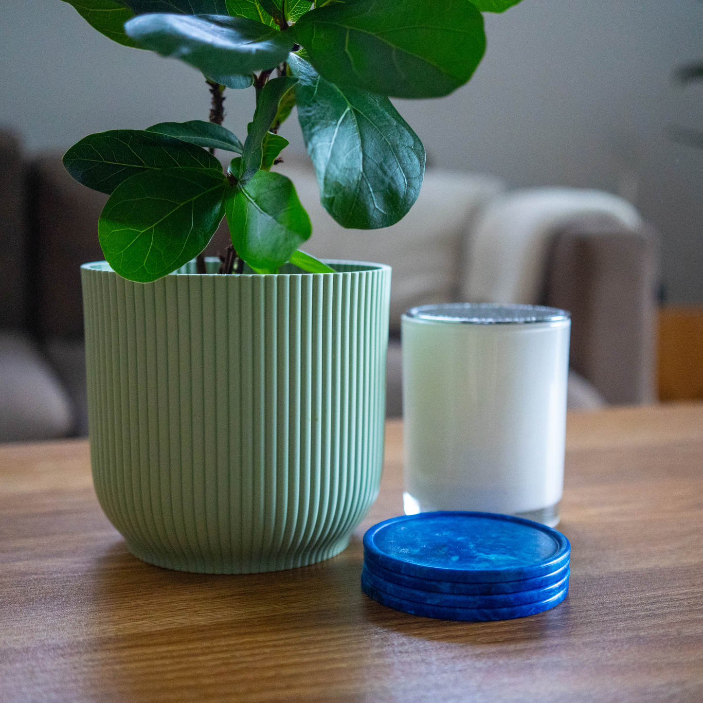 Recycled Plastic Coasters Pack