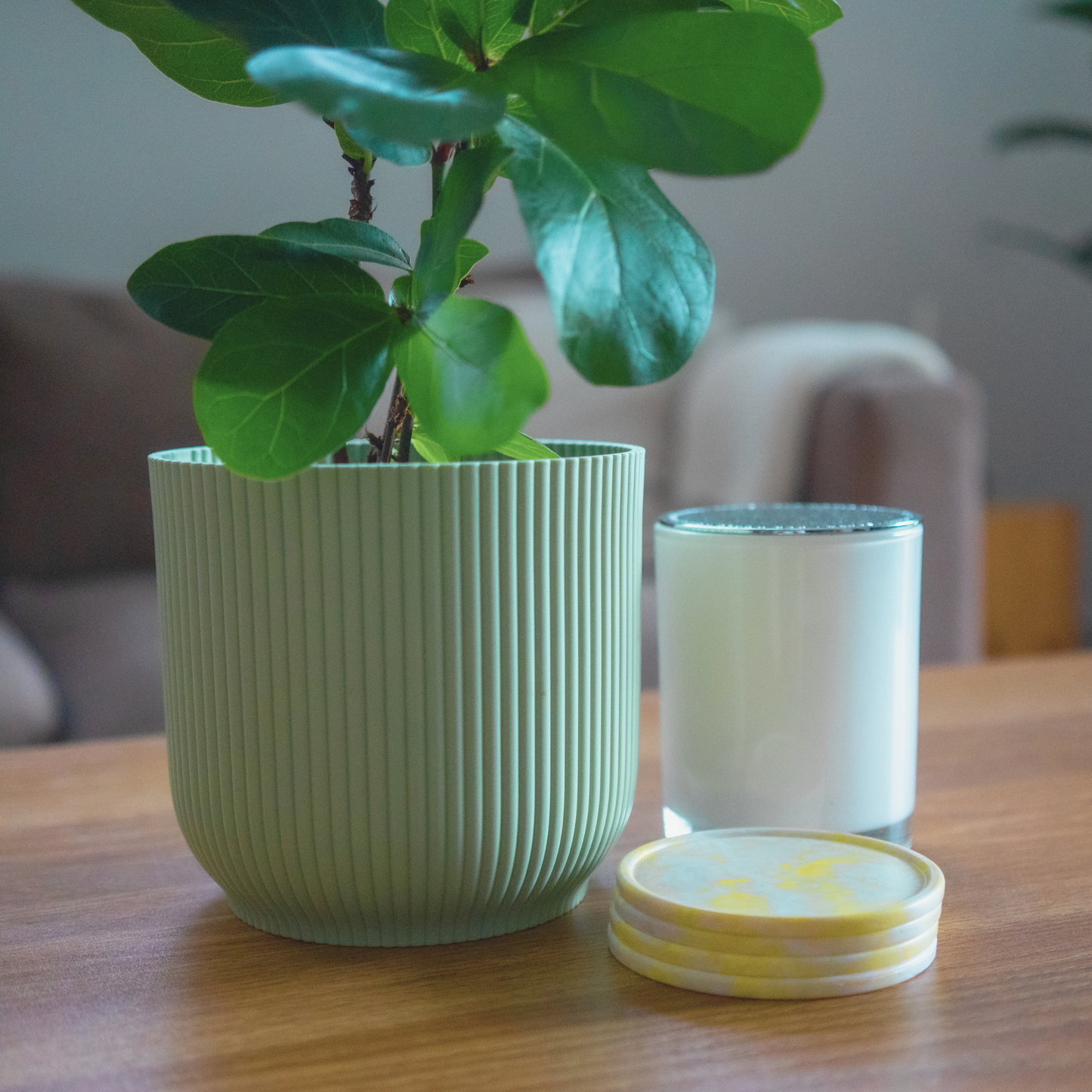 Recycled Plastic Coasters Pack