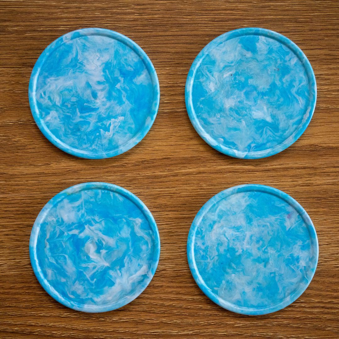 Recycled Plastic Coasters Pack