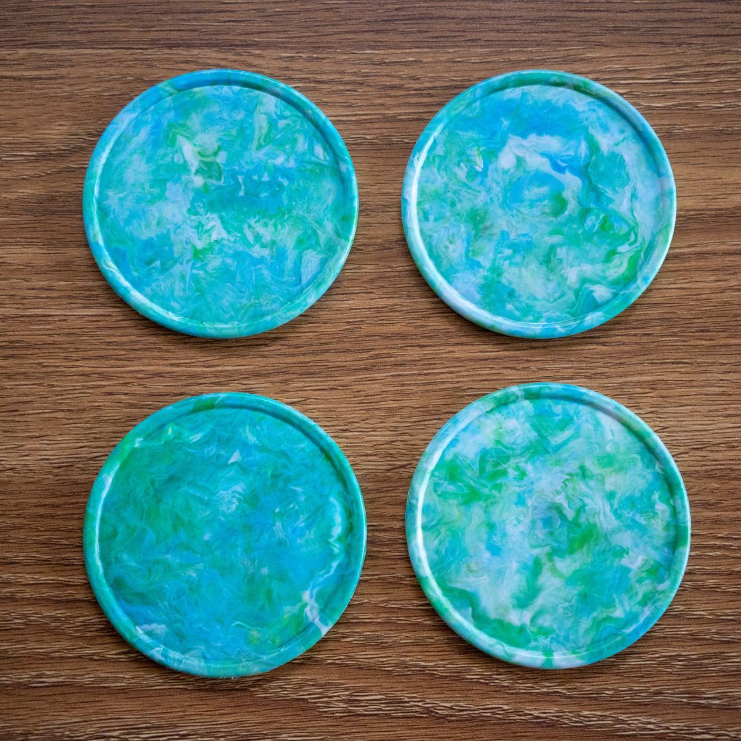 Recycled Plastic Coasters Pack
