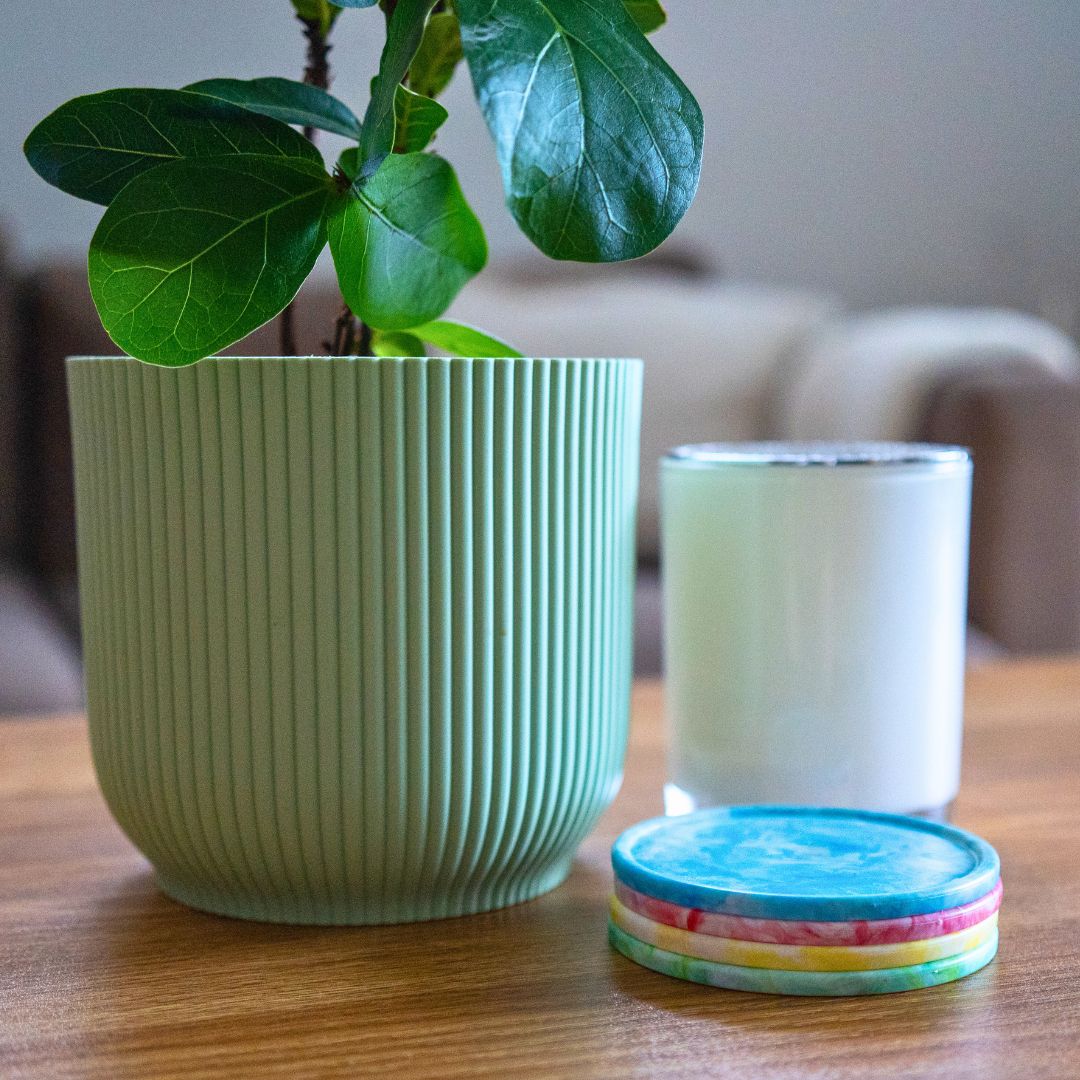 Recycled Plastic Coasters Pack