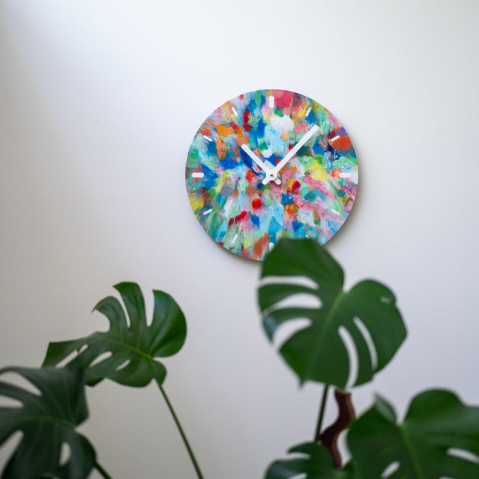 Recycled plastic clock