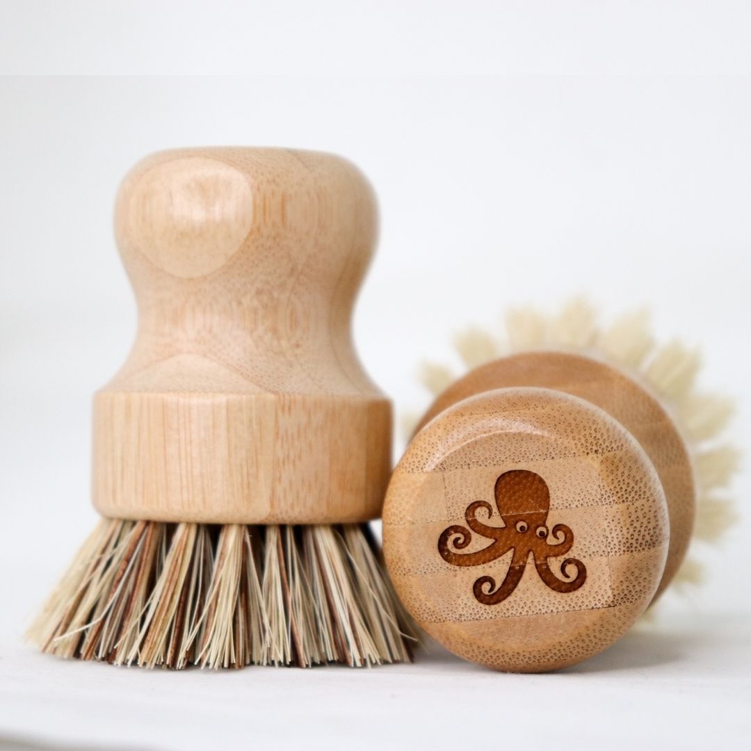 Short Bamboo Dish Brush – 2 pack - Banish
