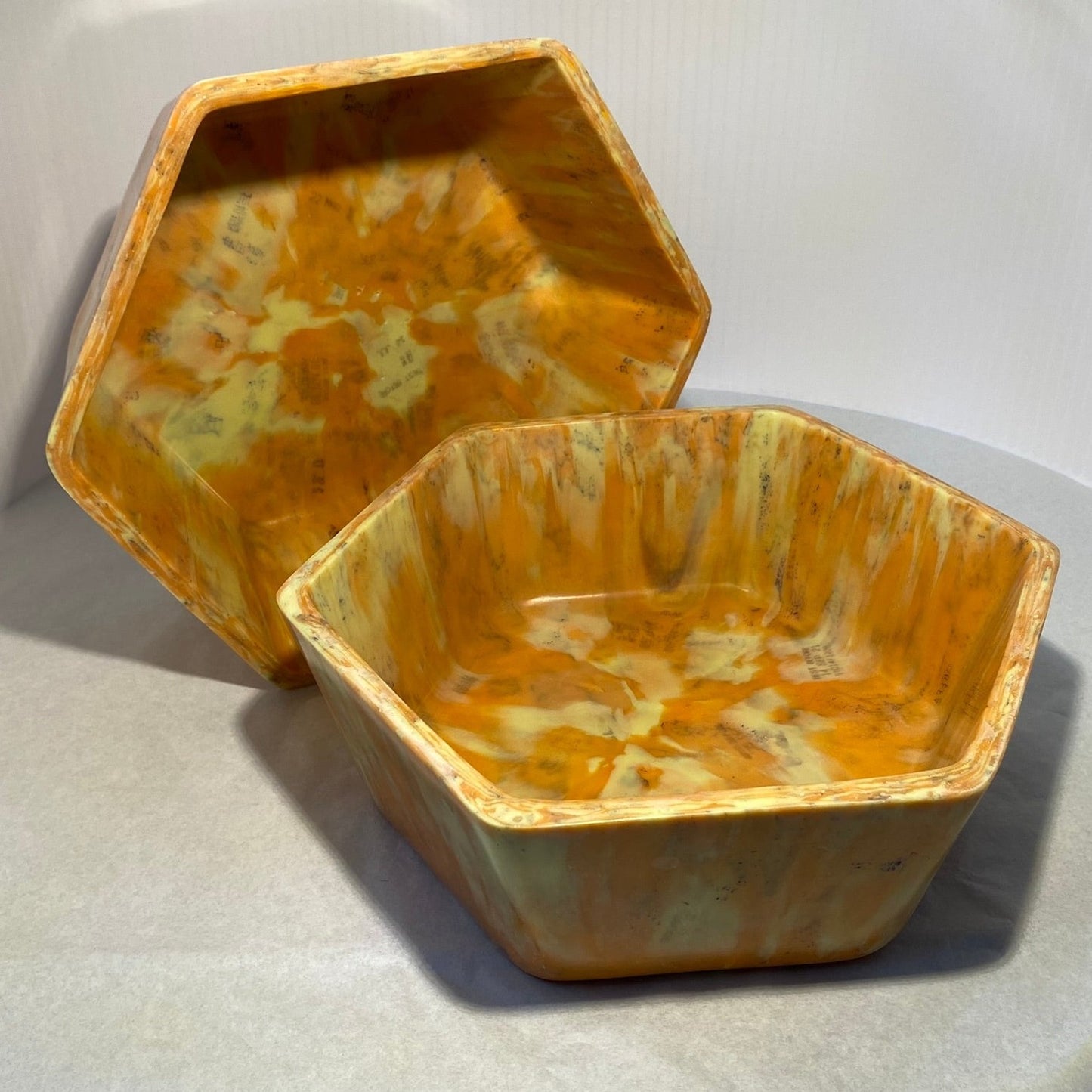 Hexagon Bowl - Recycled Breadtags