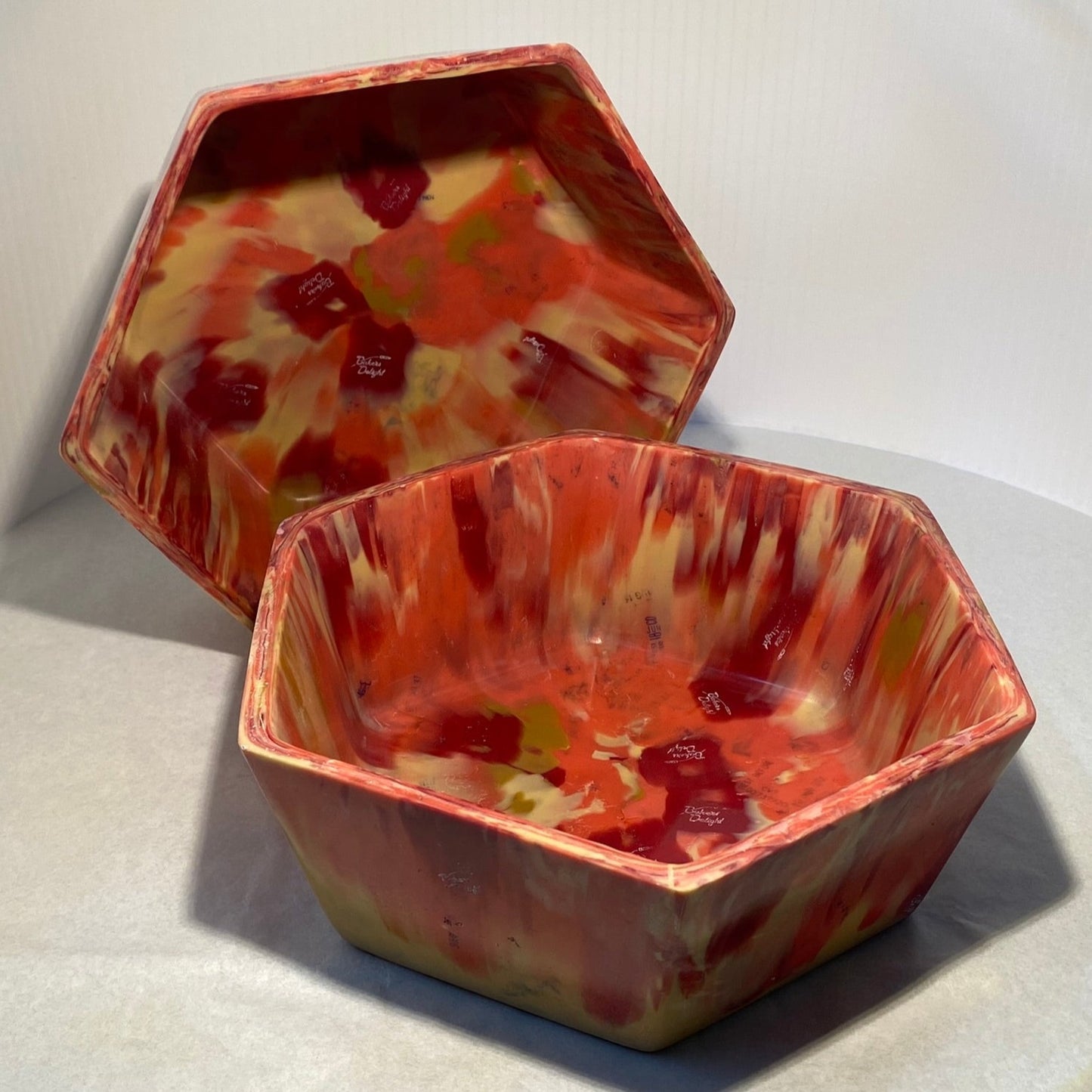 Hexagon Bowl - Recycled Breadtags