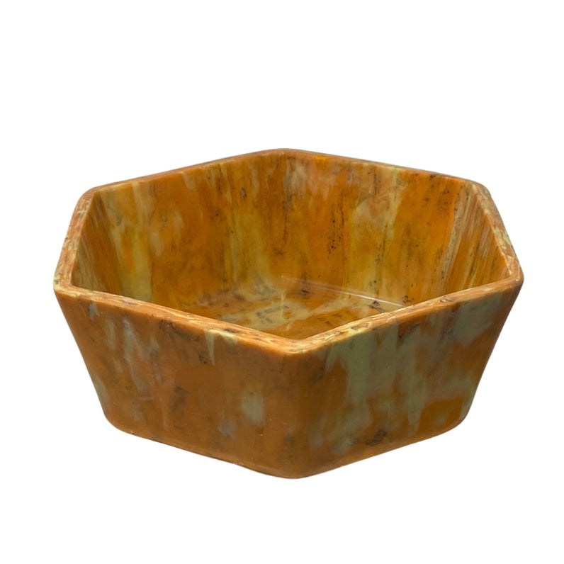 Hexagon Bowl - Recycled Breadtags