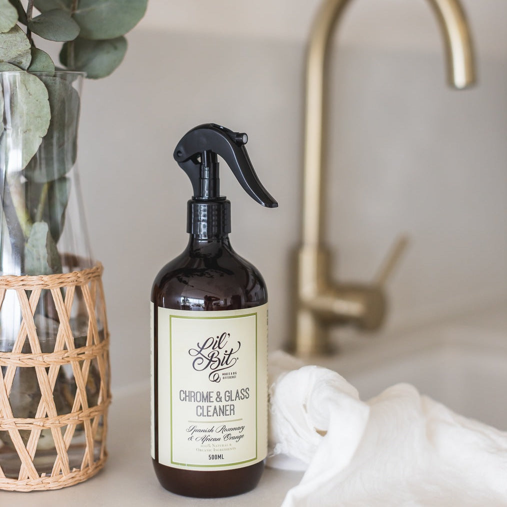 Spanish Rosemary & Sweet Orange Chrome & Glass Cleaner 500ml - Banish