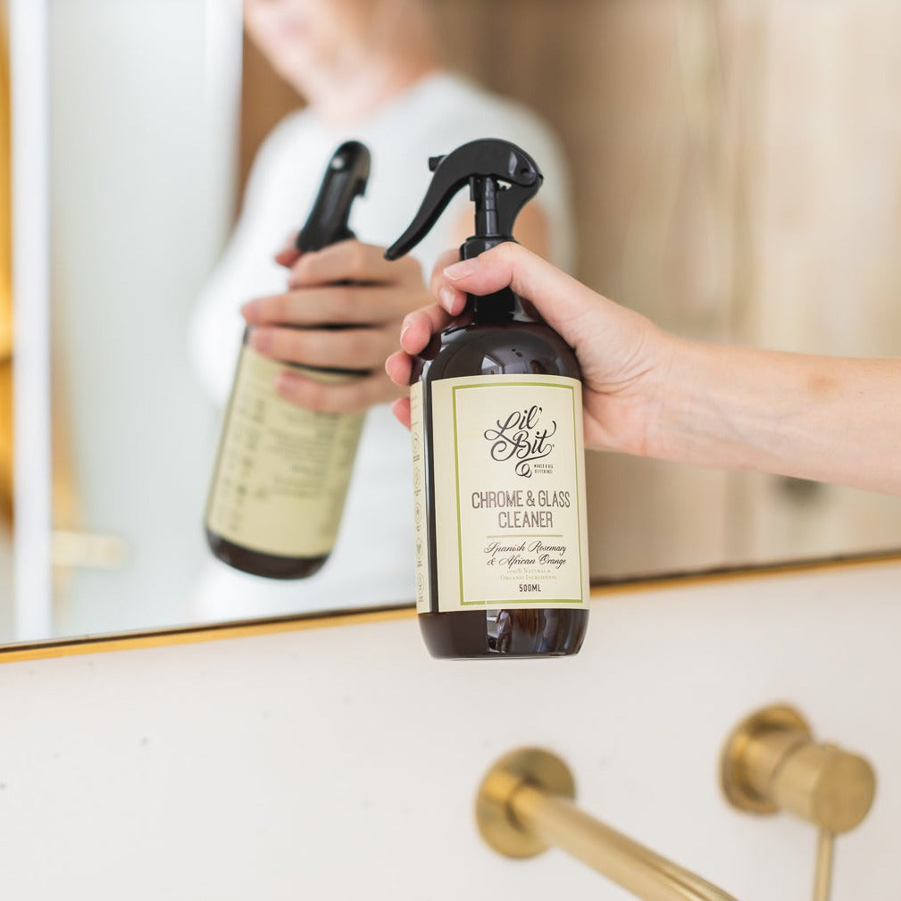 Spanish Rosemary & Sweet Orange Chrome & Glass Cleaner 500ml - Banish