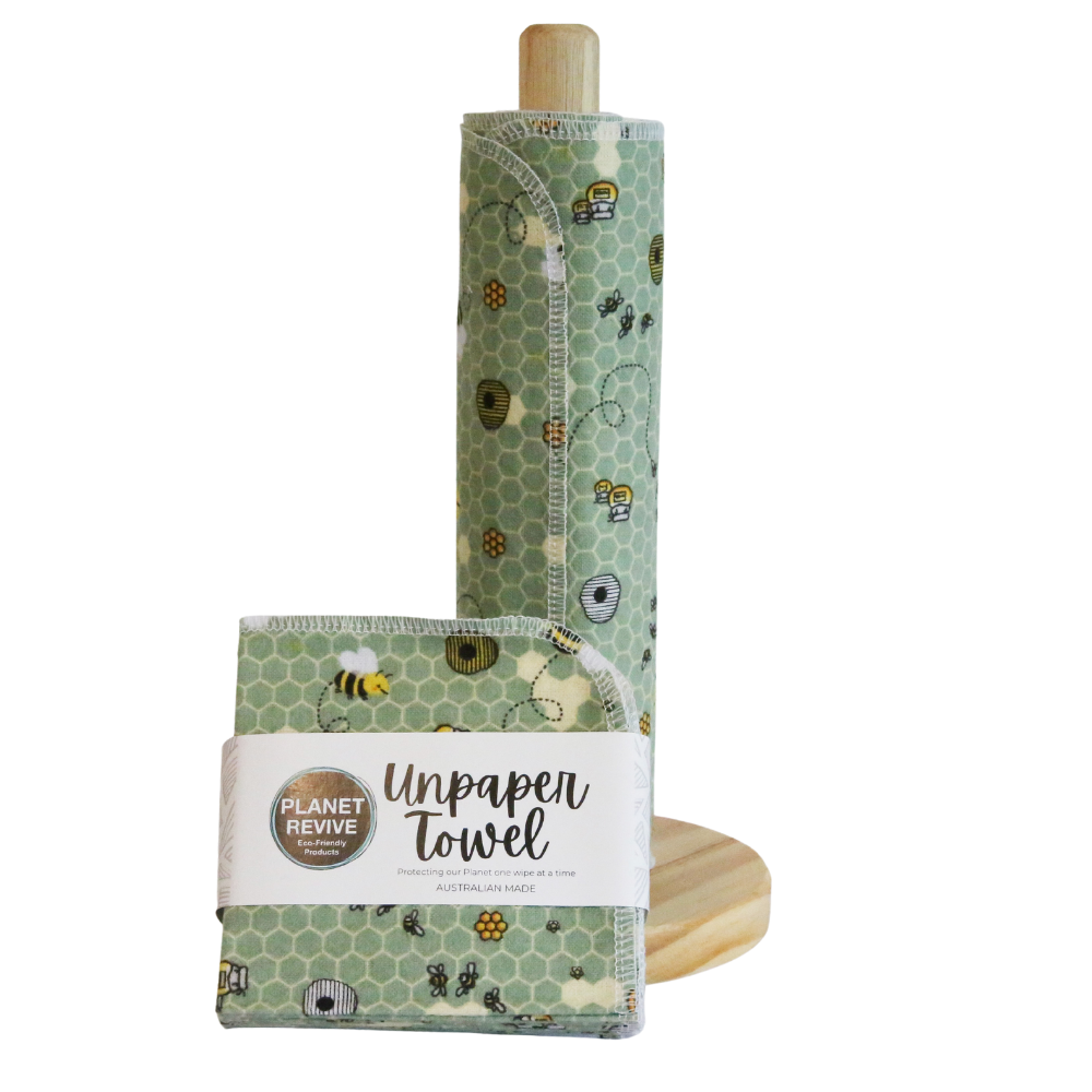 Unpaper Towels - Bees Flannel