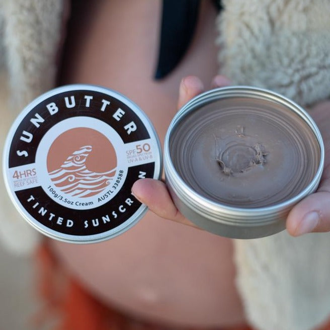 Tinted SPF50 Water Resistant Reef Safe Sunscreen
