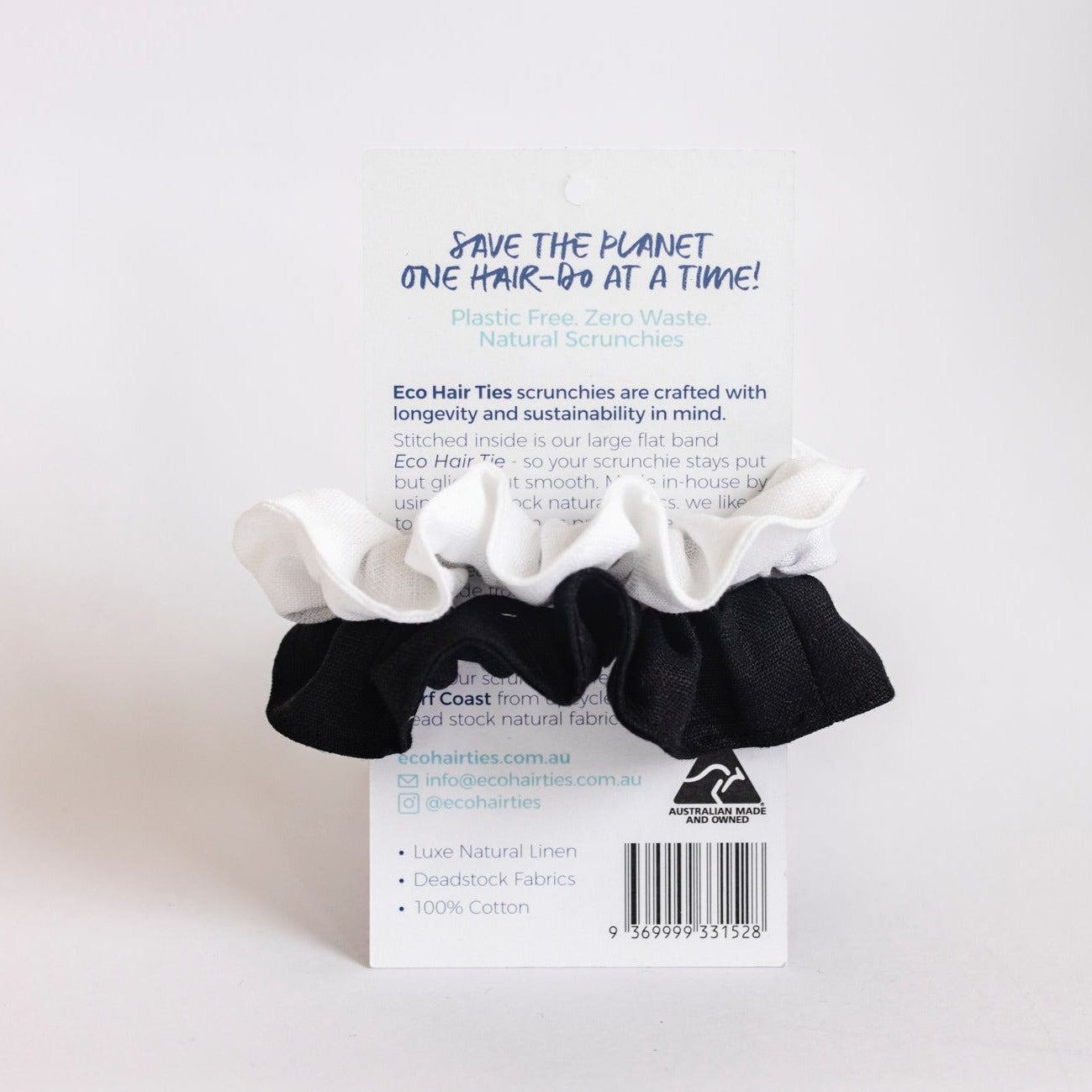 Eco Luxe Linen Hair Bands 2 Pack