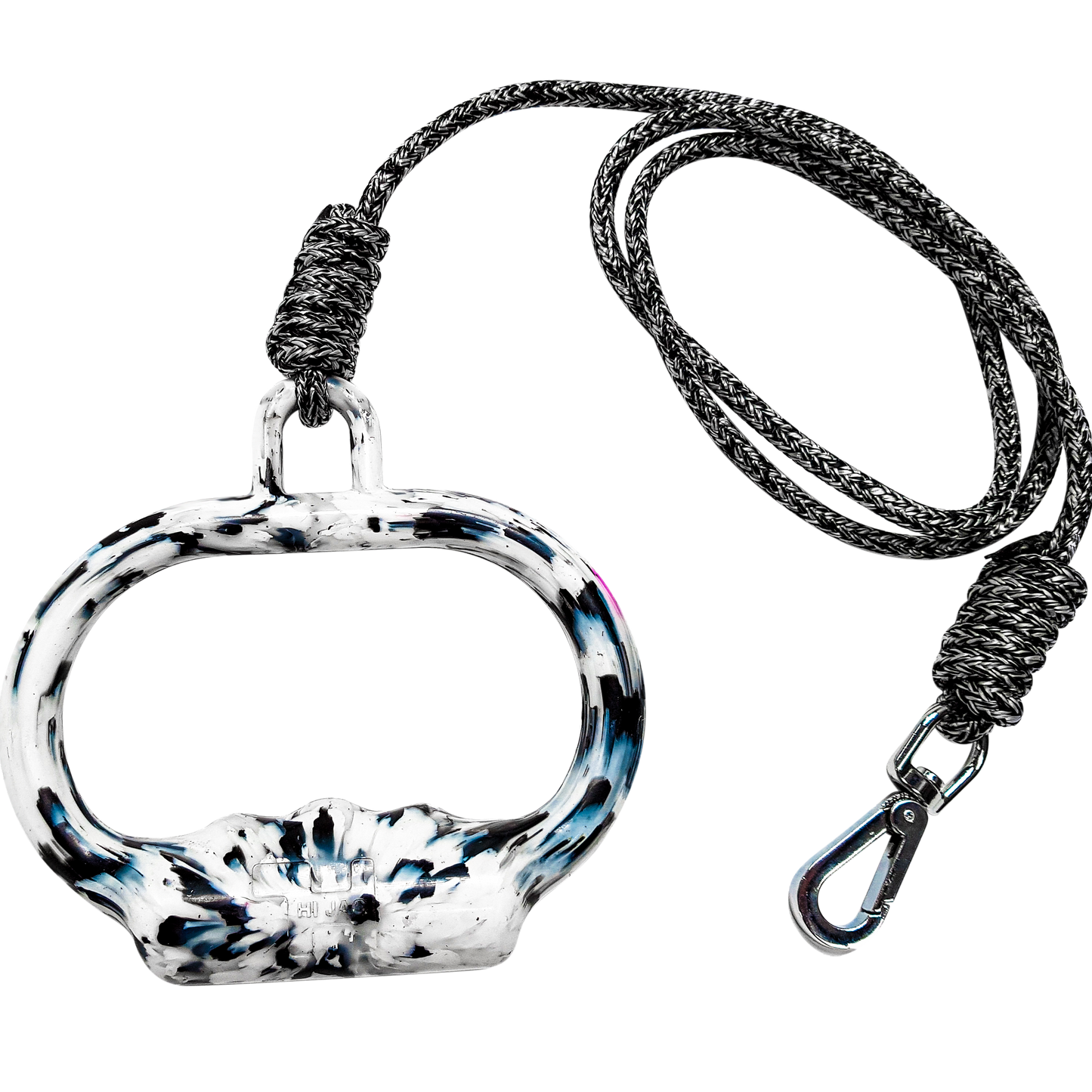 Dog Leash - Black on White ...ish