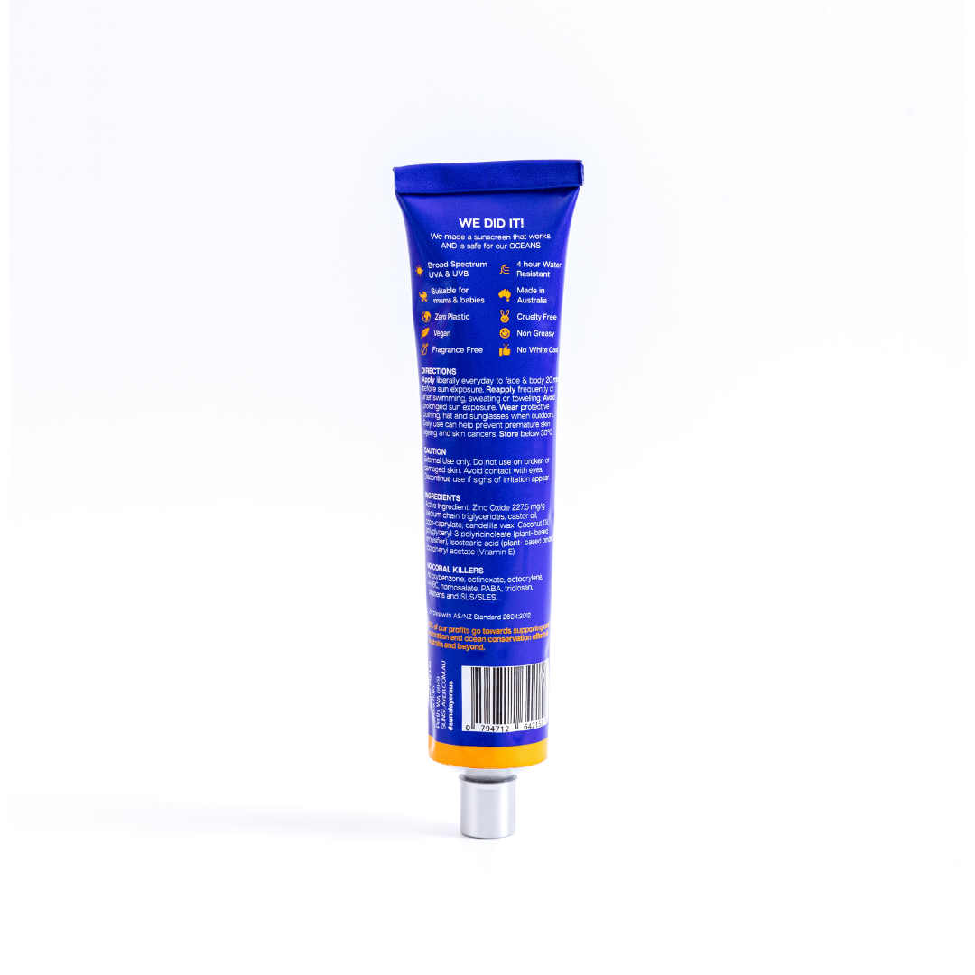 SUNSLAYER SPF 50+ Natural Physical Sunscreen Reef Safe 100ML