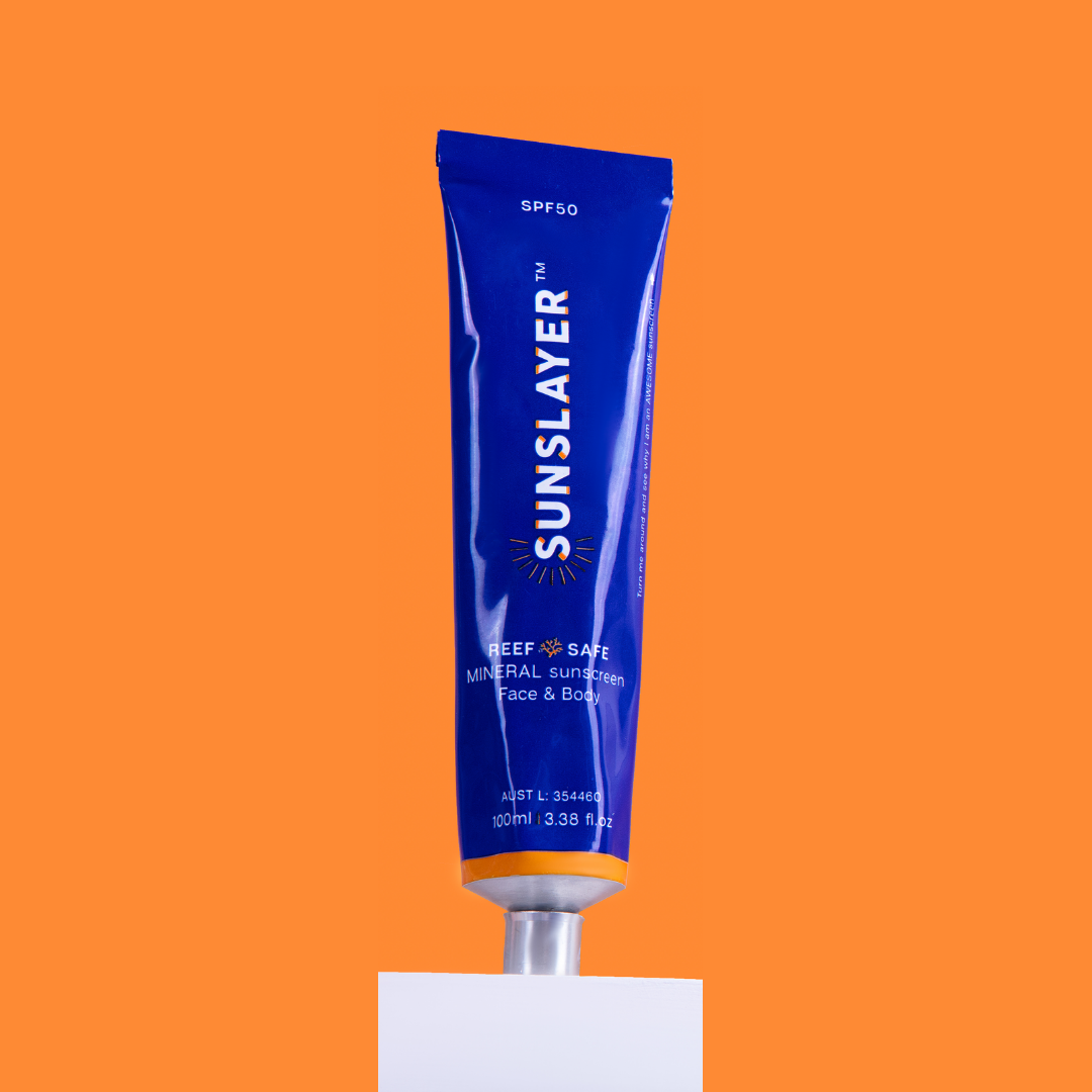 SUNSLAYER SPF 50+ Natural Physical Sunscreen Reef Safe 100ML