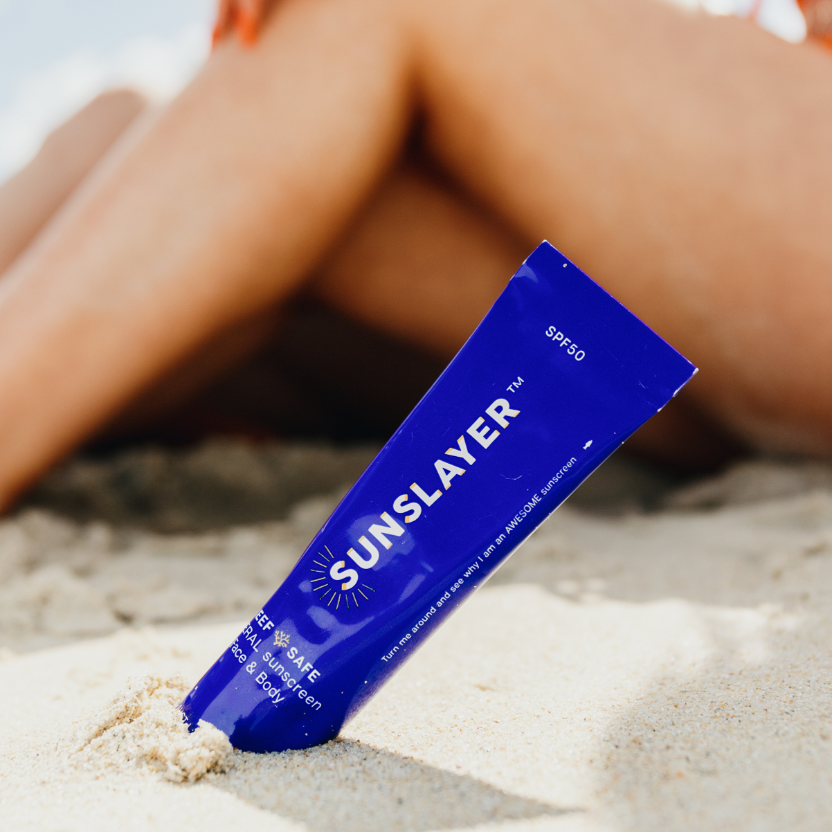 SUNSLAYER SPF 50+ Natural Physical Sunscreen Reef Safe 100ML