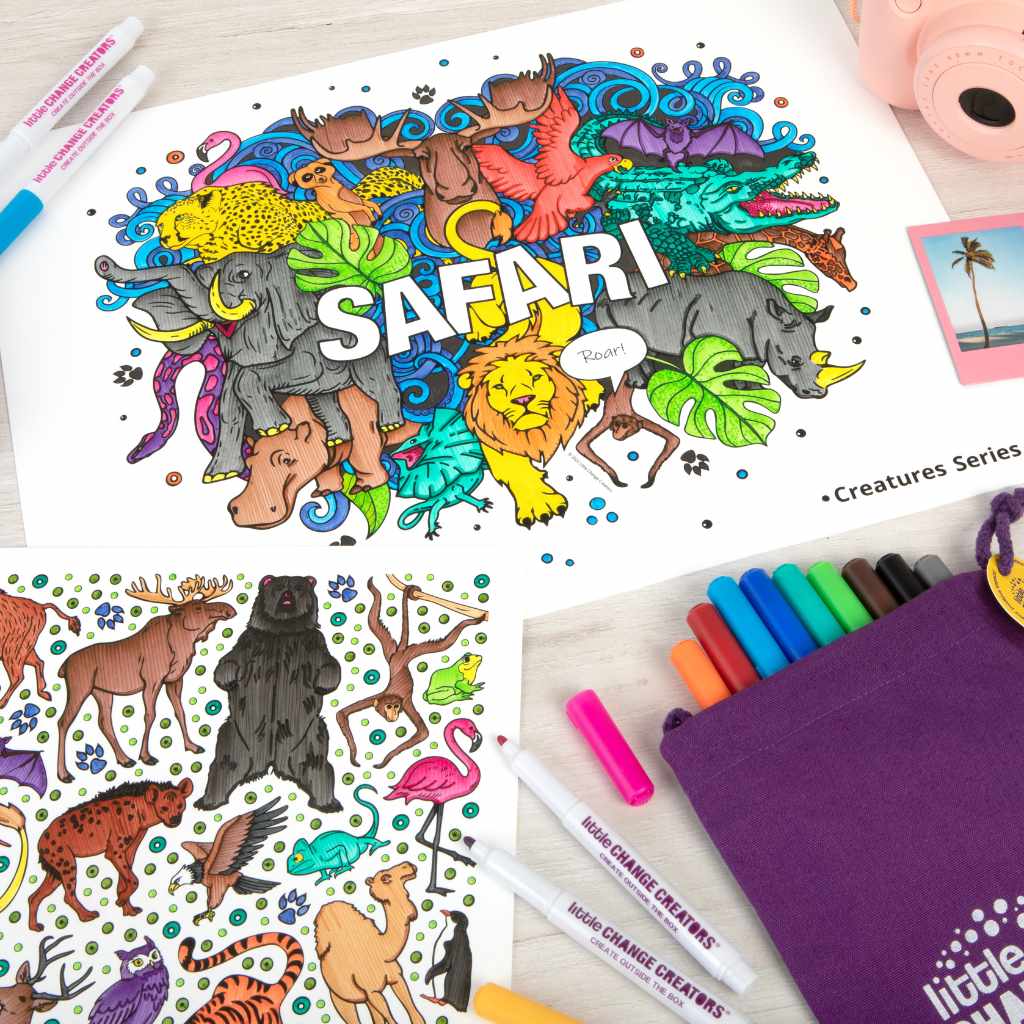 SAFARI Re-FUN-able™ Colouring Set (NEW!)