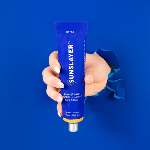SUNSLAYER SPF 50+ Natural Physical Sunscreen Reef Safe 100ML