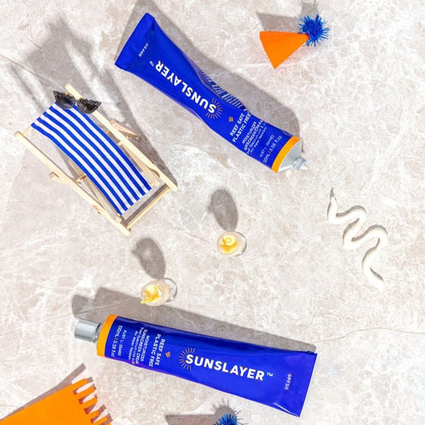SUNSLAYER SPF 50+ Natural Physical Sunscreen Reef Safe 100ML