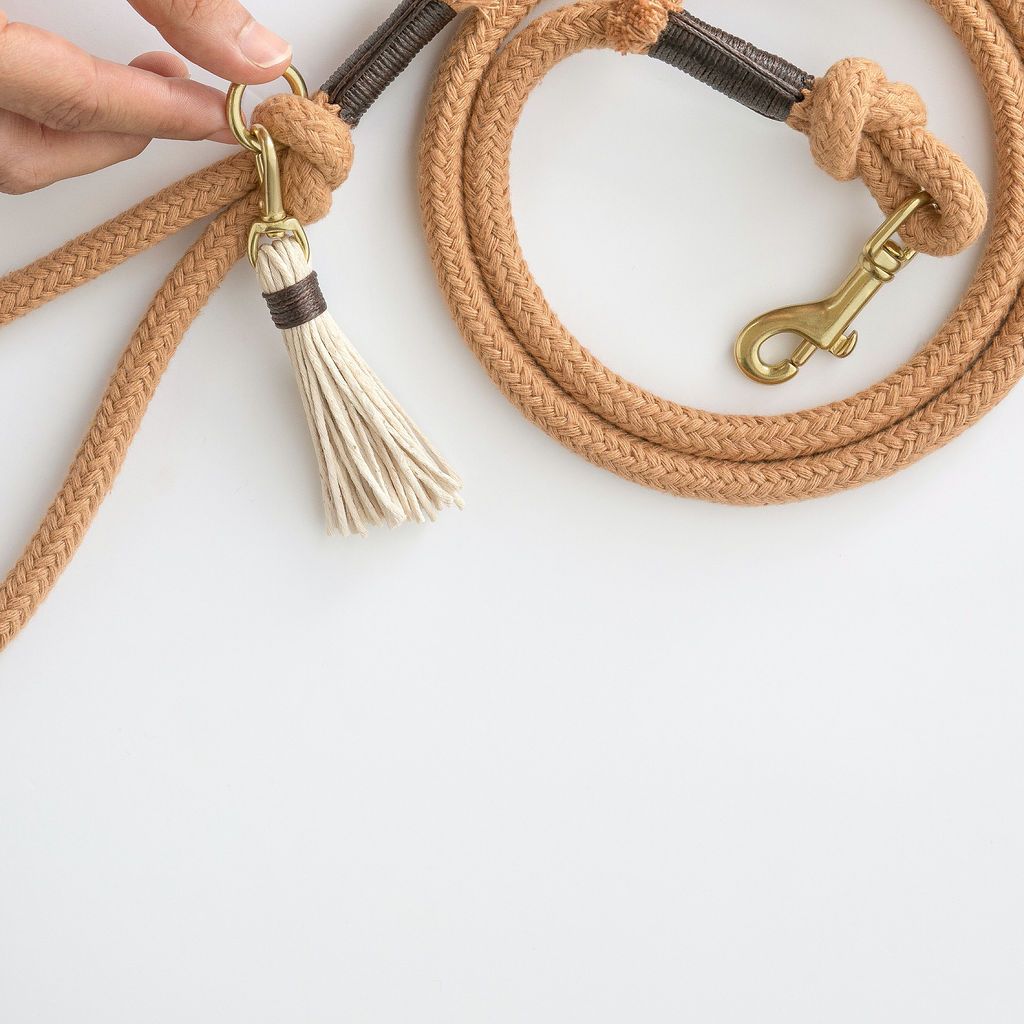 Organic Cotton Rope Dog Leashes