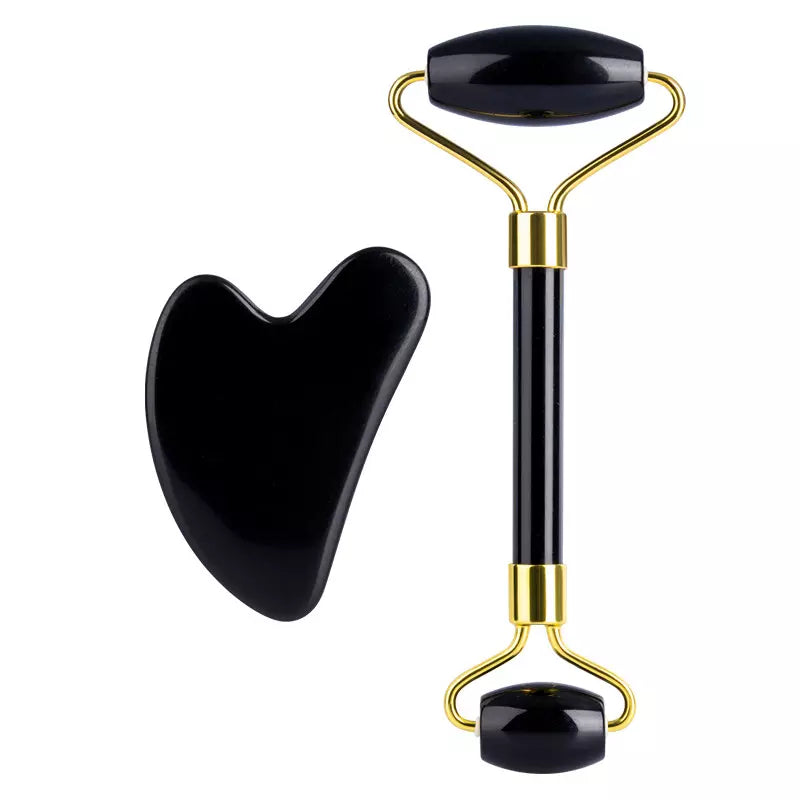 Gua Sha & Face Roller Set