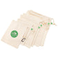 Organic Cotton Mesh Produce Bags - Set of 5