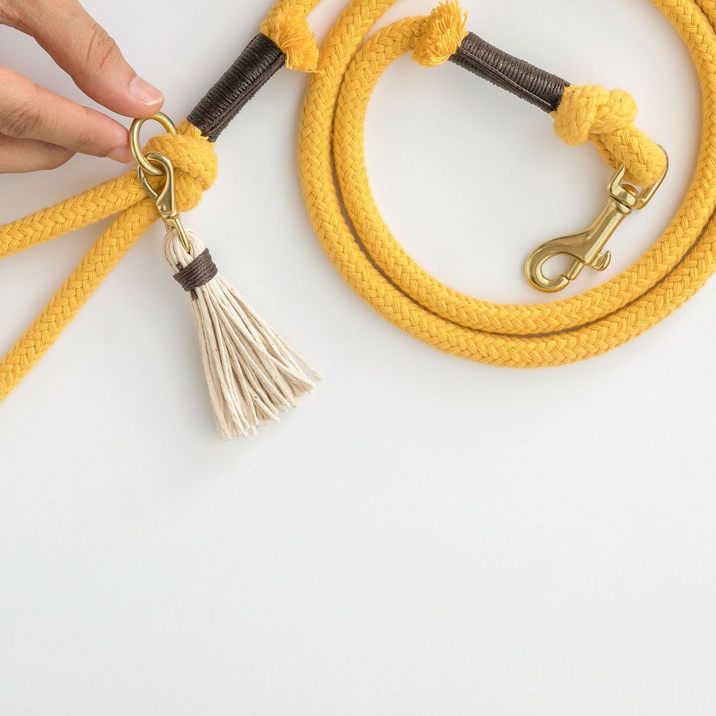 Organic Cotton Rope Dog Leashes