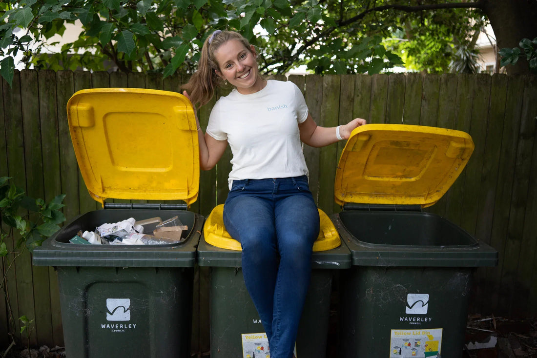 Yellow Recycling Bin in Australia
