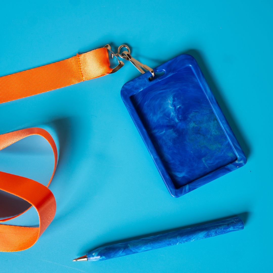 Recycled Plastic Lanyard Card Holder