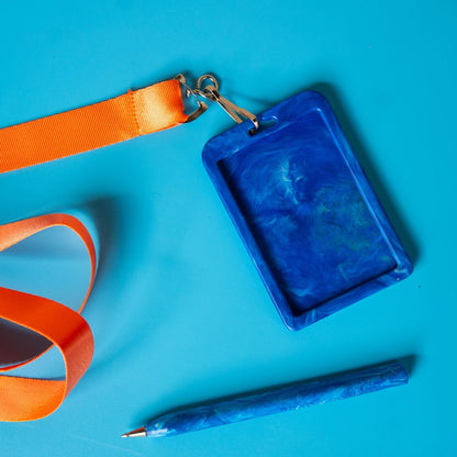 Recycled Plastic Lanyard Card Holder