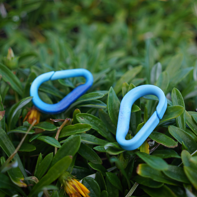 Blue Hues recycled plastic carabiner