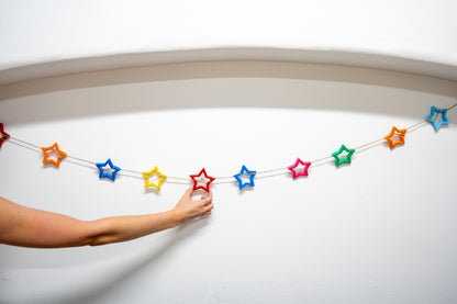 Recycled Plastic Star Garland