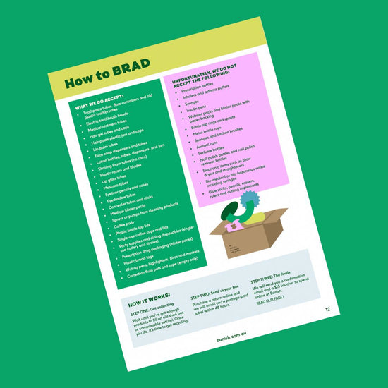 Get the BRAD Downloadable Guide | Banish Recycling and Disposal Program