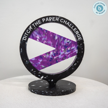 Recycled Plastic Swirl Trophy