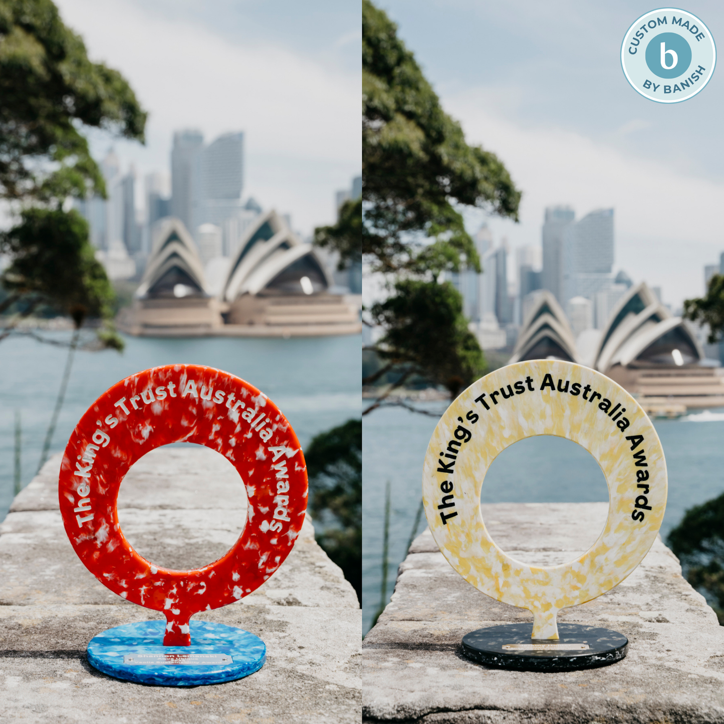 Recycled Plastic Swirl Trophy