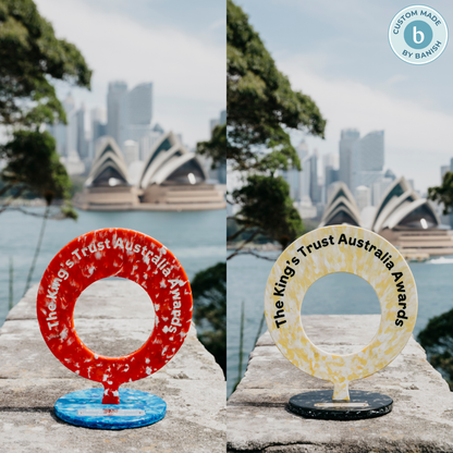 Recycled Plastic Swirl Trophy