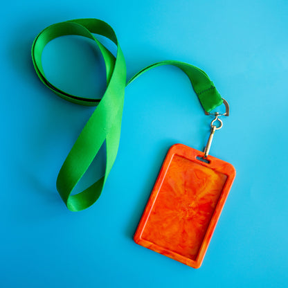 Recycled Plastic Lanyard Card Holder