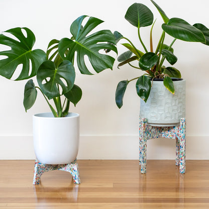Tutti Frutti recycled plastic plant stands, Dorothy (Small) & Little Richard