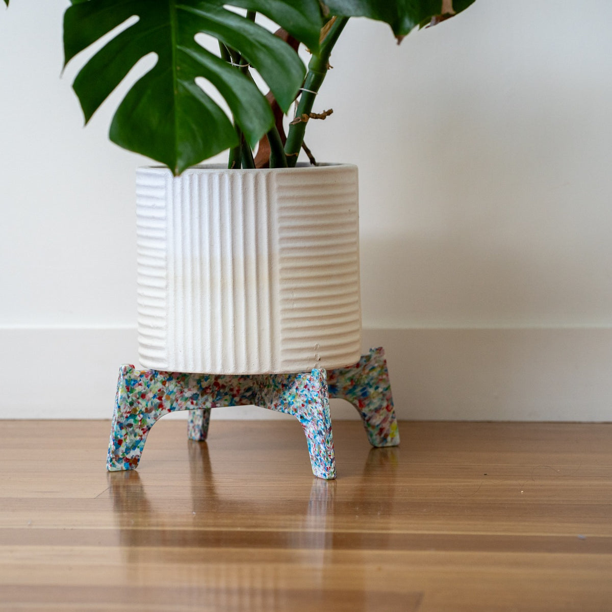 Tutti Frutti recycled plastic plant stands, Little Richard