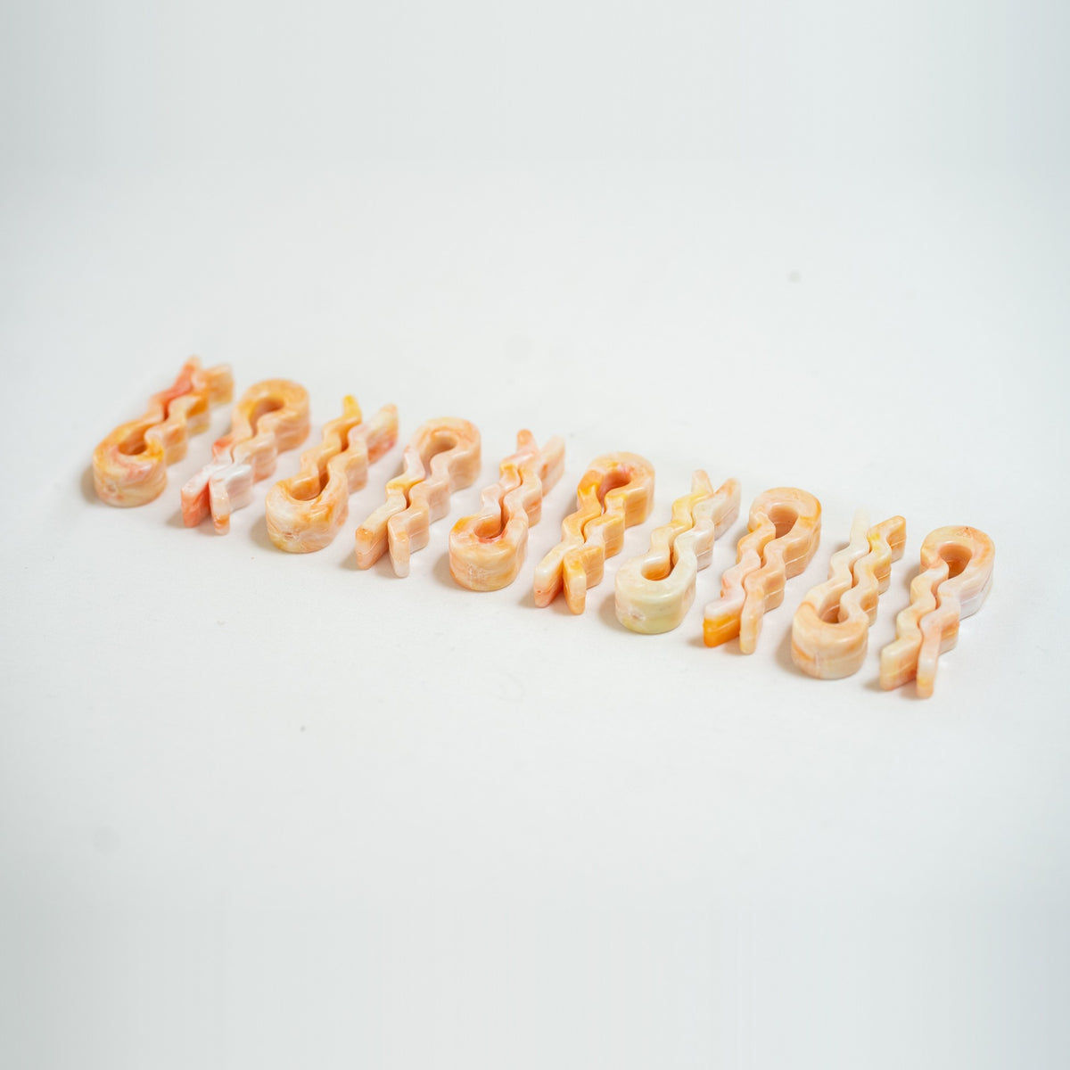 Recycled bag slides in Sherbert Orange, 10-pack
