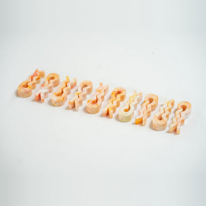 Recycled bag slides in Sherbert Orange, 10-pack