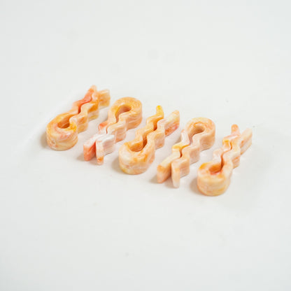 Recycled bag slides in Sherbert Orange, 5-pack