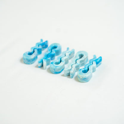 Recycled bag slides in Baby Blue, 5-pack