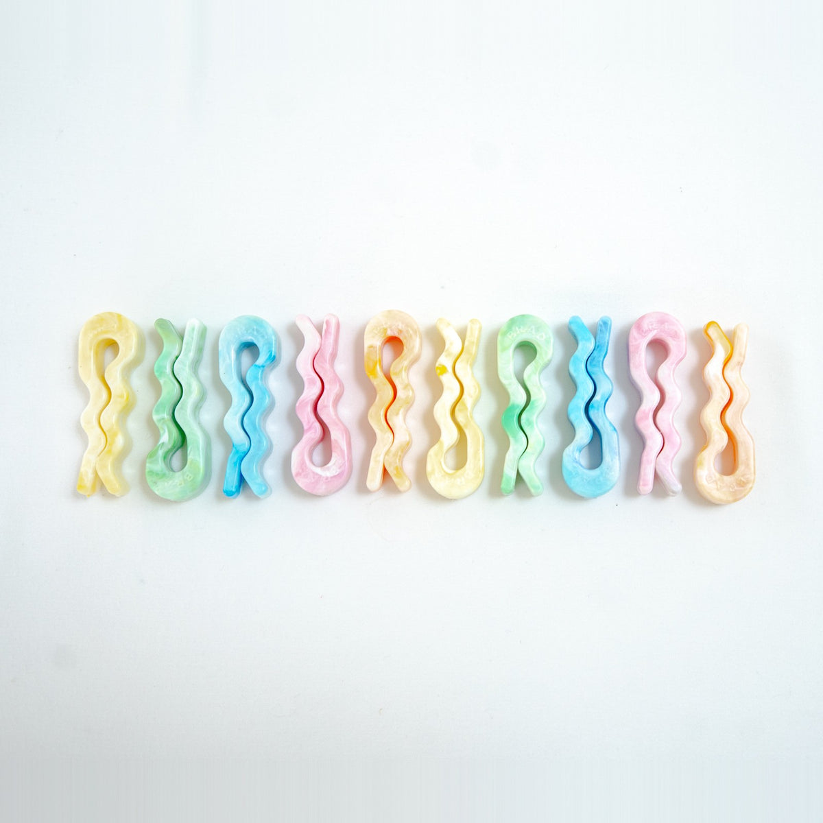 Recycled bag slides in mixed colours