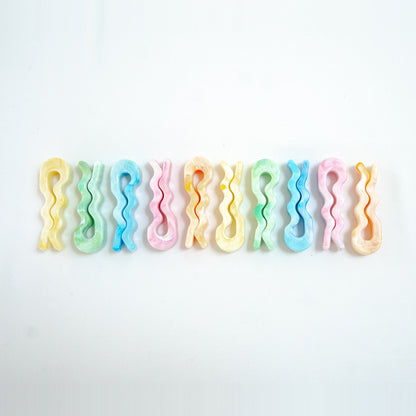 Recycled bag slides in mixed colours