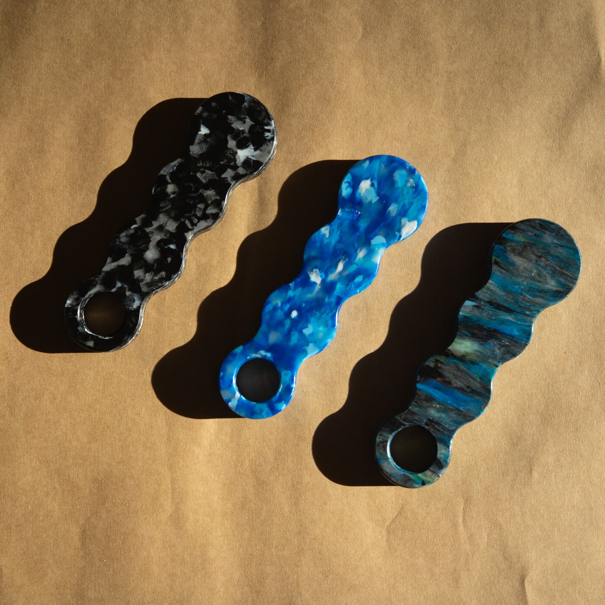 The full colour range of BRAD recycled plastic bottle openers
